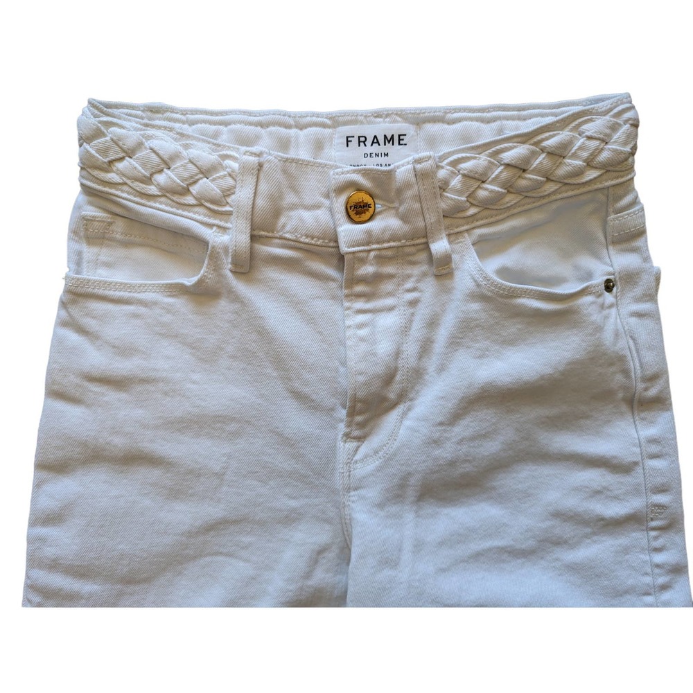 FRAME Le Palazzo High Waist Wide Leg Cropped Jeans Size 24